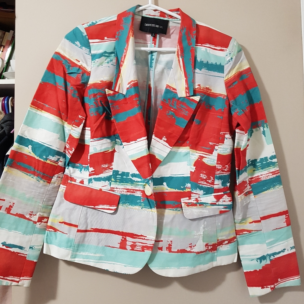 Lafayette 148 Multi Colour Suit Jacket